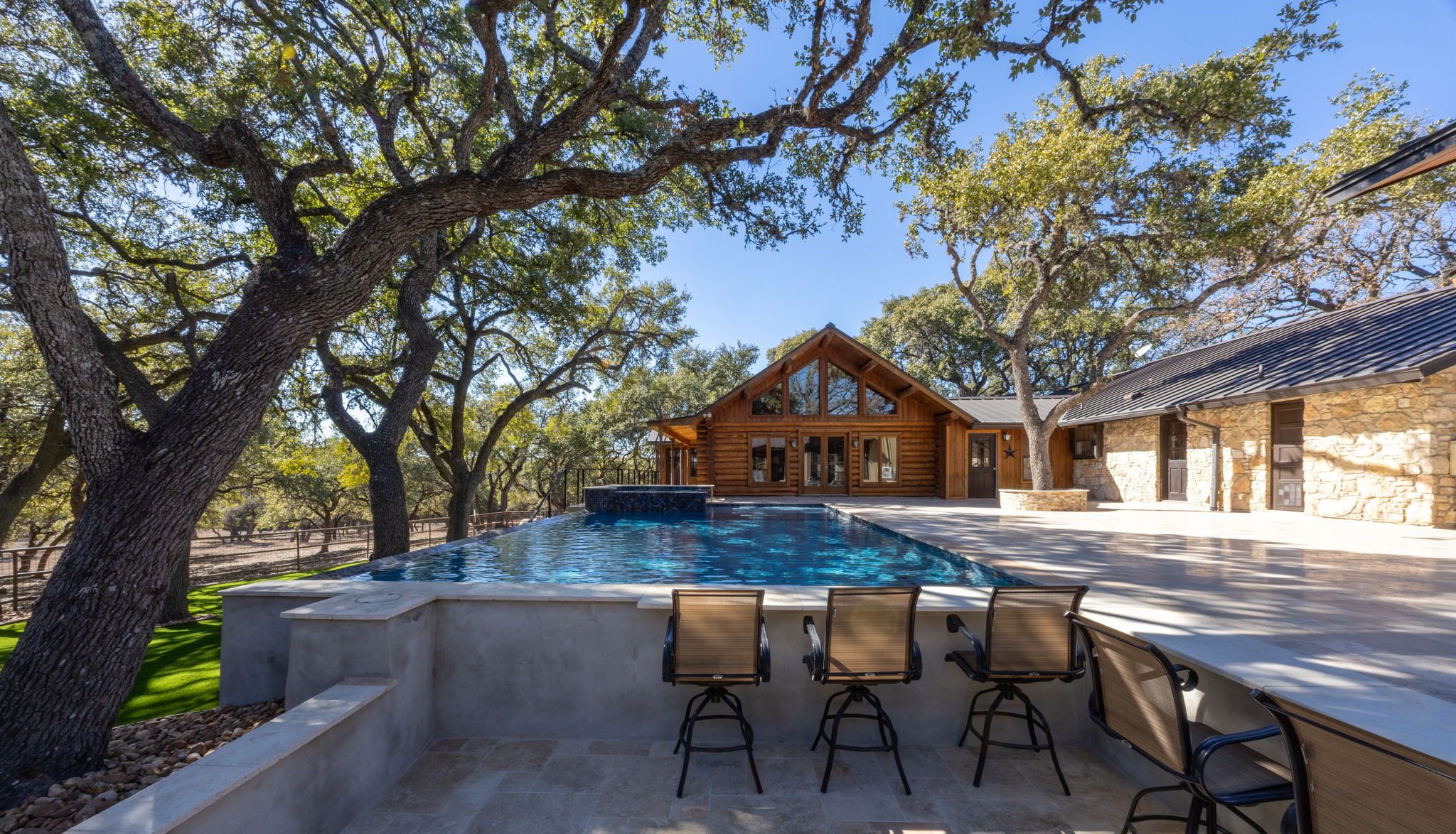 Custom Pool Construction by Asante Pools in the Texas Hill Country
